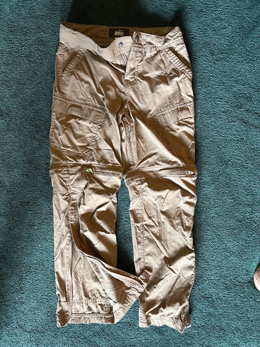 REI convertible zip-off pants